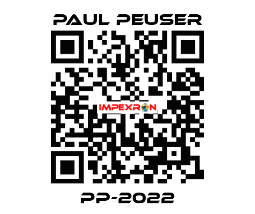 PP-2022 PAUL PEUSER