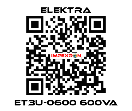 ET3U-0600 600VA ELEKTRA