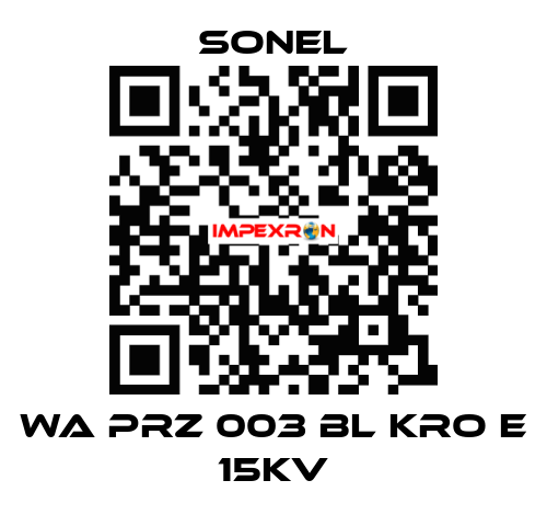 WA PRZ 003 BL KRO E 15KV Sonel