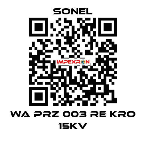 WA PRZ 003 RE KRO 15KV Sonel