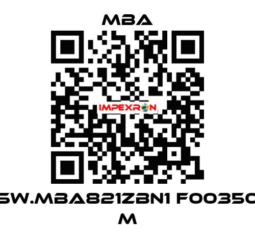 SW.MBA821ZBN1 F00350 M MBA