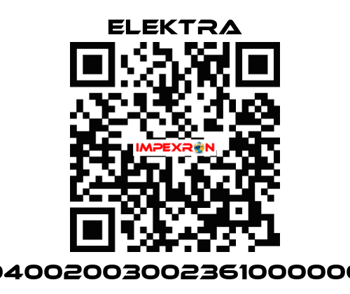 04002003002361000000 ELEKTRA