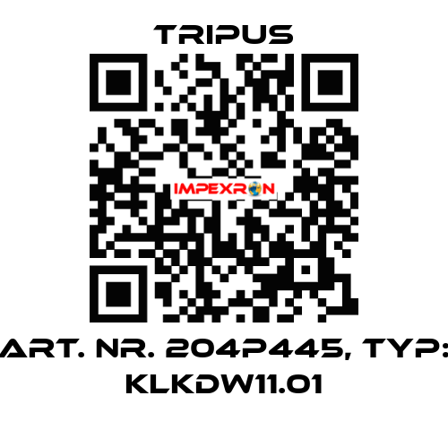 art. nr. 204P445, typ: KLKDW11.01 Tripus
