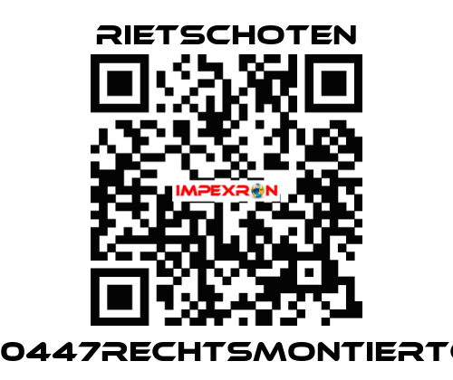 300/45910447RECHTSMONTIERTGMRSP/T RIETSCHOTEN