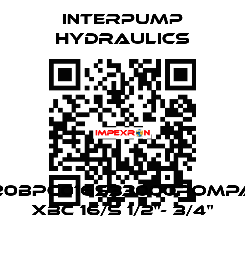20BPC016S33000POMPA XBC 16/S 1/2"- 3/4" Interpump hydraulics