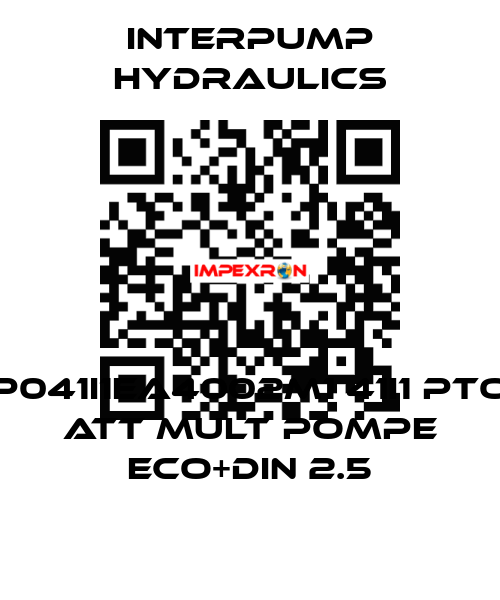 P041I1EA4002M1 41I1 PTO ATT MULT POMPE ECO+DIN 2.5 Interpump hydraulics