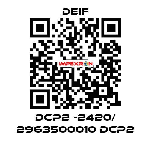 DCP2 -2420/ 2963500010 DCP2 Deif