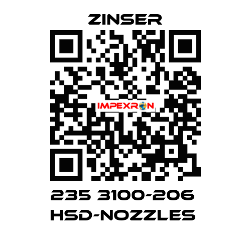 235 3100-206  HSD-nozzles  Zinser
