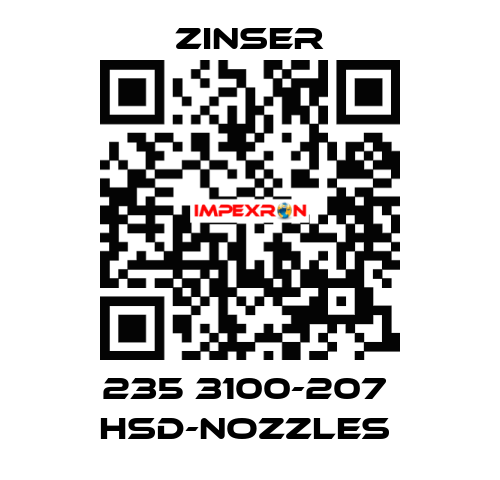 235 3100-207  HSD-nozzles  Zinser