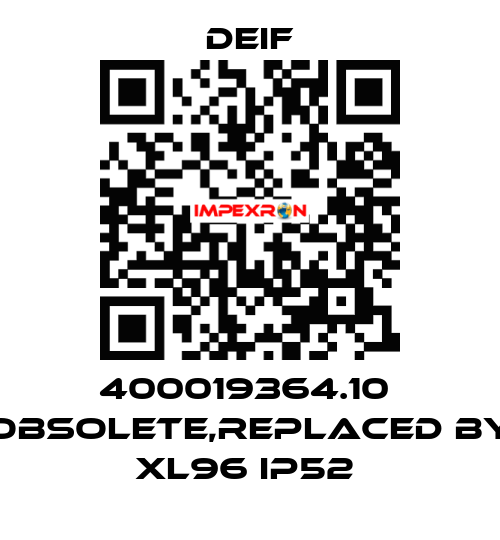 400019364.10  obsolete,replaced by  XL96 IP52  Deif