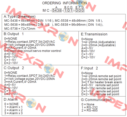 MC5438-211-000 Maxthermo