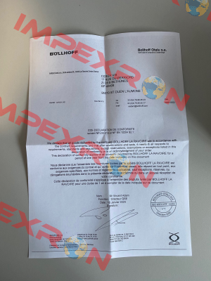 CERTIFICATE OF CONFORMITY NFL 00-015C BOLLHOFFOTALU Böllhoff