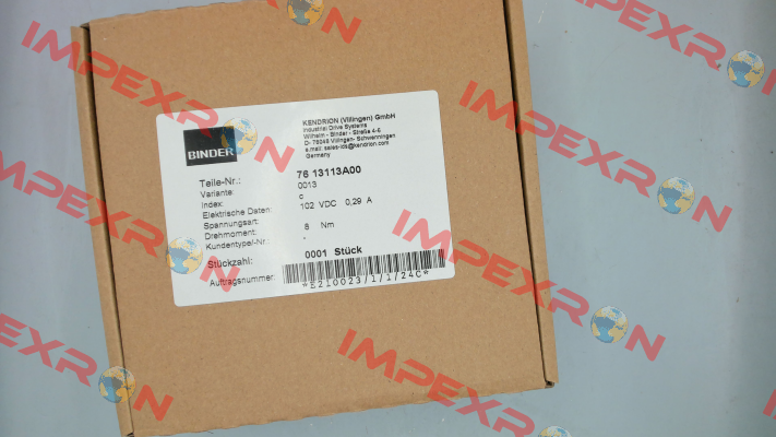 76 13113A00-0013 Binder