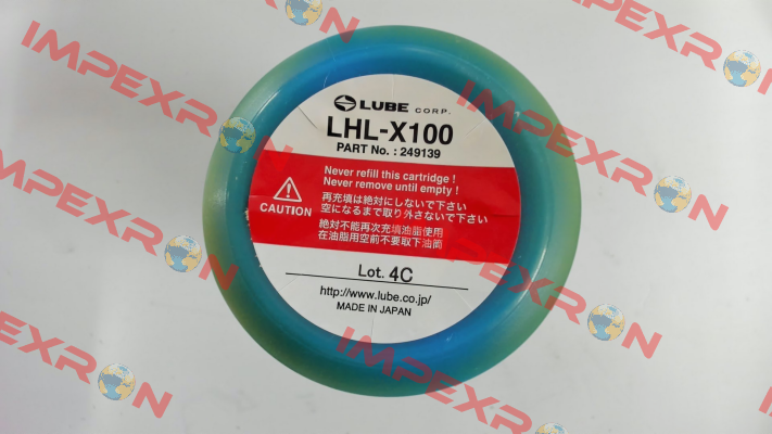 P/N:249139; Type: LHL-X100-2 Lube