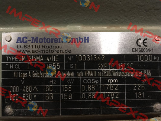 ACM 315 MA-4/PHE AC Motoren