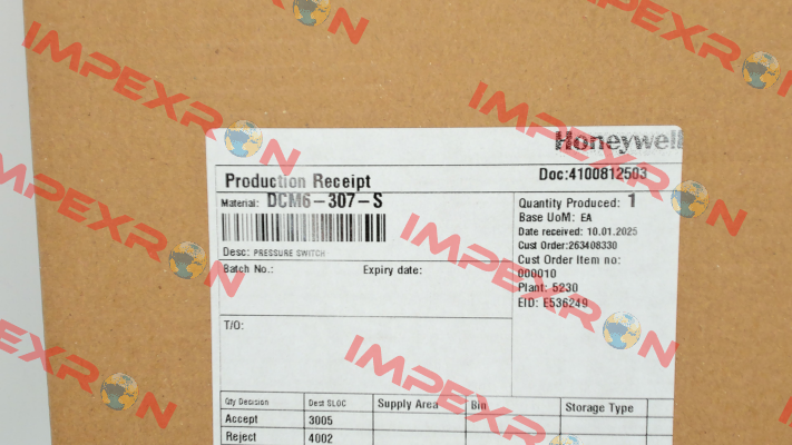 DCM6-307-S FEMA