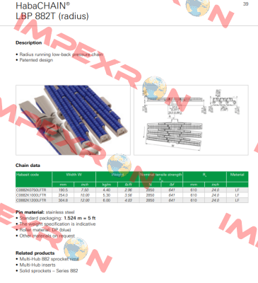 C0882K1200LFTR-N4 Habasit
