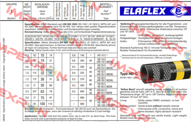 HD 50 C (26 m) Elaflex