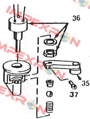 Index 35: Lever arm+bearing Midori