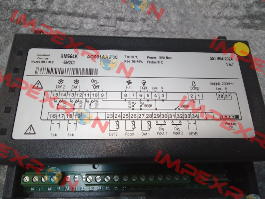 20258900032     SC.6REL.DIX.XM664K FW NEW 230V Dixell