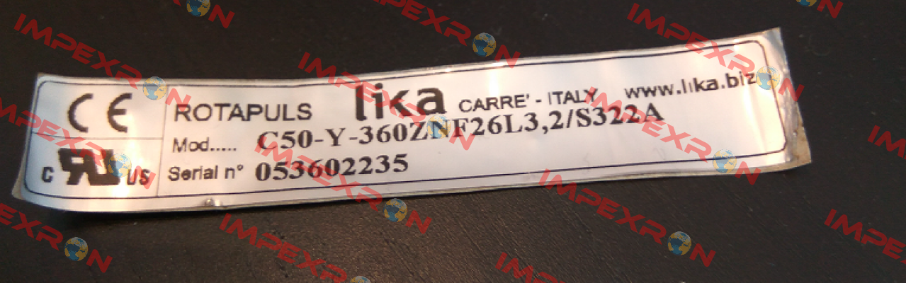C50-Y-360ZNF26L3,2/S322A Lika