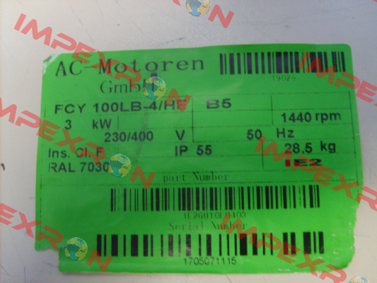 FCY 100 LB 4/HE  AC Motoren