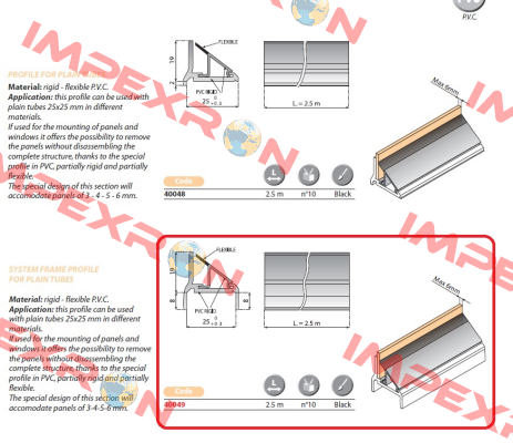 40048  obsolete/replacement 40049 System Plast