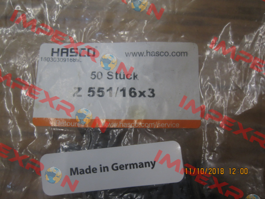 Z551 16x3 Hasco
