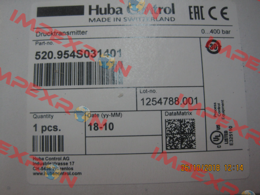 520.954S031401 Huba Control