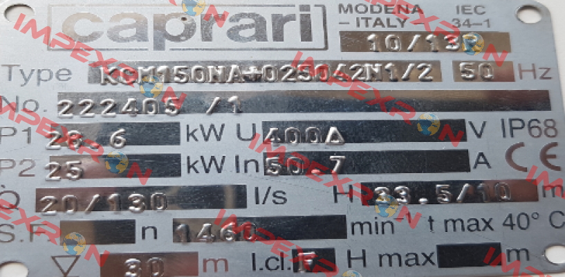 OR02099( for KCM150NA+025042N1/2) CAPRARI