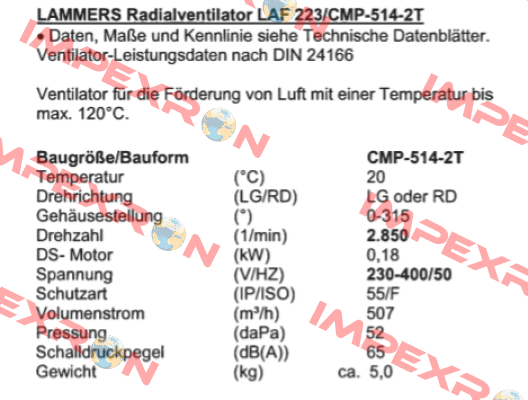 LAF 223/CMP-514-2T Sodeca