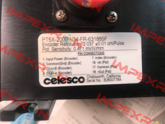 PT5X-2000-N34-FR-631889F / 23106 Celesco