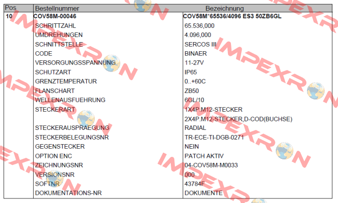 COV58M-00046 TR Electronic