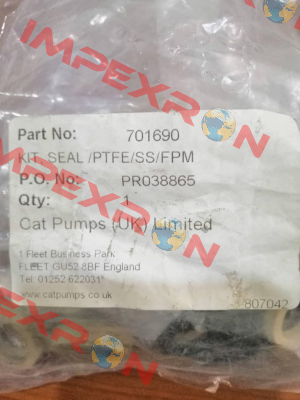 P/N: 701690 Cat Pumps