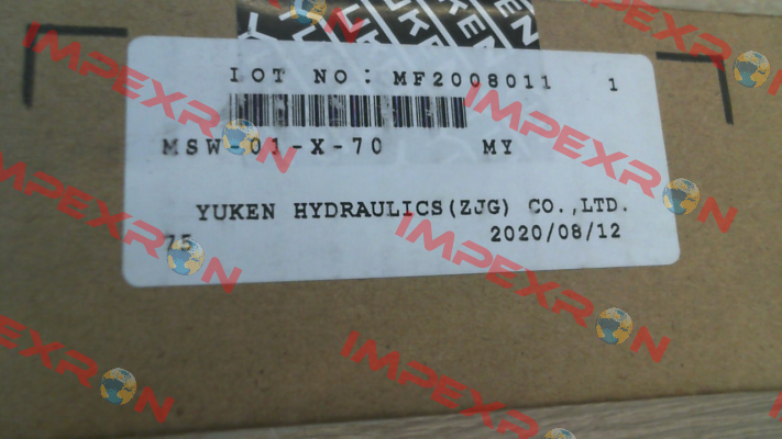 MSW-01-X-70 Yuken