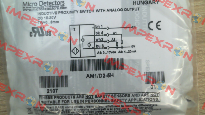 AM1/D2-5H Micro Detectors / Diell (now Datasensing)