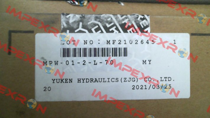 MPW-01-2-L-70 Yuken