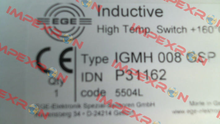 P31162 / IGMH 008 GSP Ege
