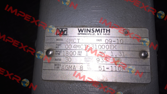 WINS-004MCTS31000EK  Winsmith