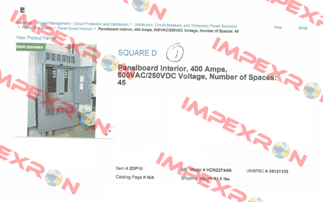 HCN23744M  Square D (Schneider Electric)