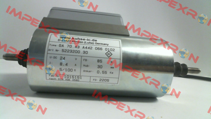 p/n: 5223200.30 type: GA 70.43 Kuhse