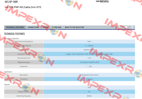 AK1/AP-1A8R Micro Detectors / Diell (now Datasensing)
