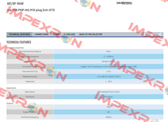 AK1/AP-1H4W Micro Detectors / Diell (now Datasensing)