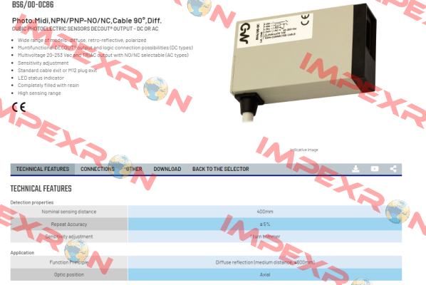 BS6/00-0C86 Micro Detectors / Diell (now Datasensing)