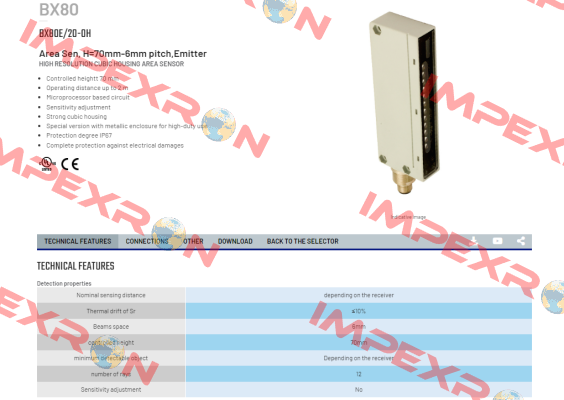 BX80E/20-0H Micro Detectors / Diell (now Datasensing)