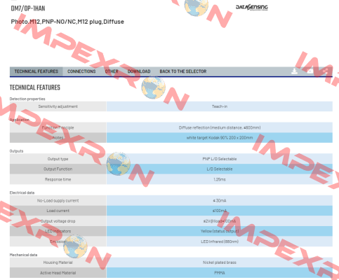DM7/0P-1HAN Micro Detectors / Diell (now Datasensing)
