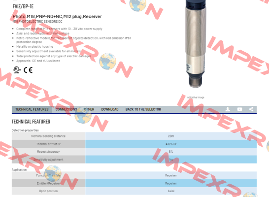 FAIZ/BP-1E Micro Detectors / Diell (now Datasensing)