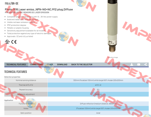 FAL4/BN-0E Micro Detectors / Diell (now Datasensing)
