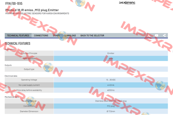 FFIH/00-1EV5 Micro Detectors / Diell (now Datasensing)
