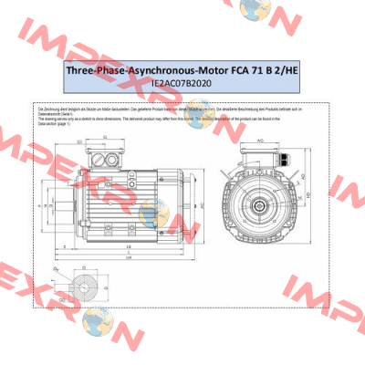 FCA 71 B 2 /HE AC Motoren